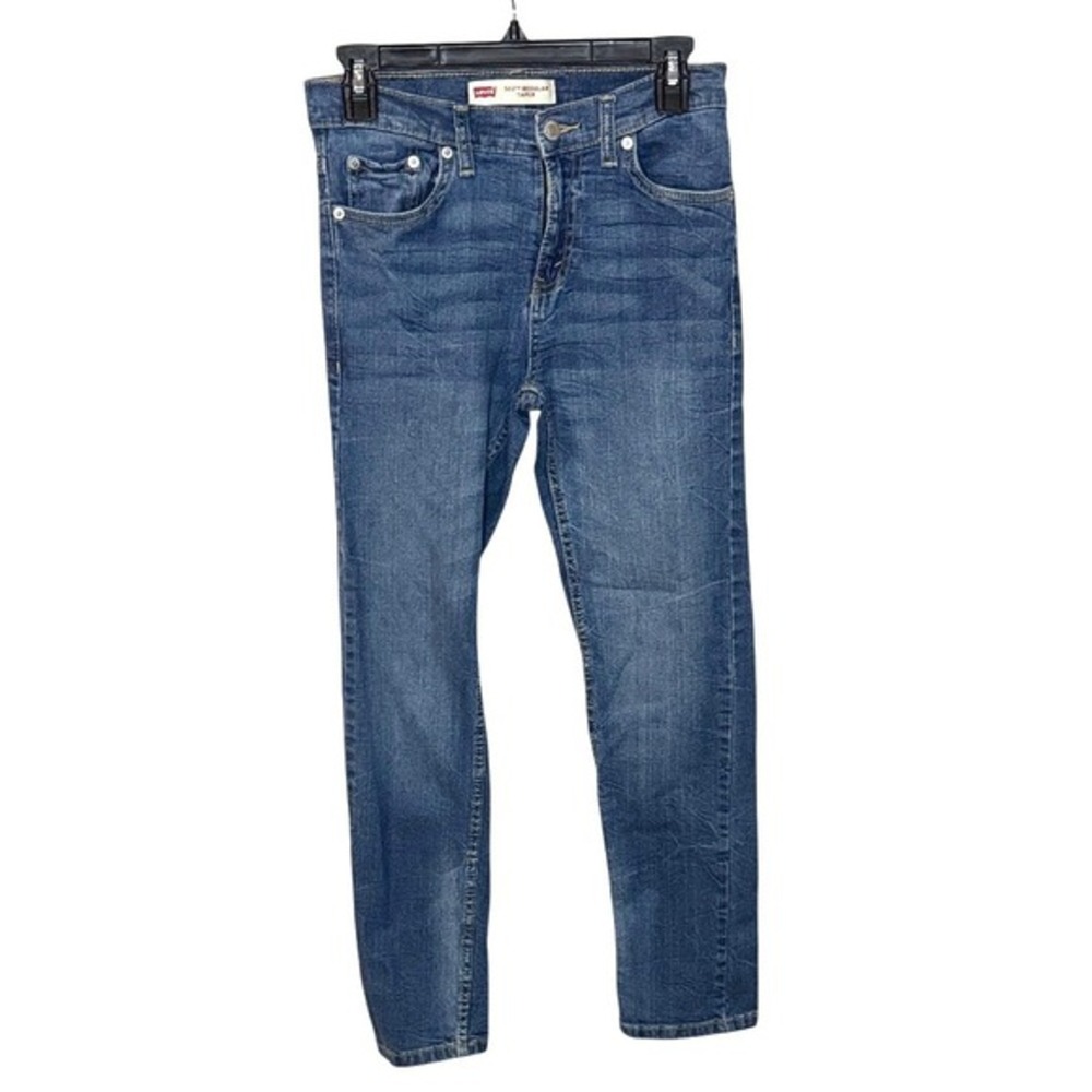 Levis 502 Regular Taper‎ Jeans Boys Size 14 REG Medium Wash Denim 27x29